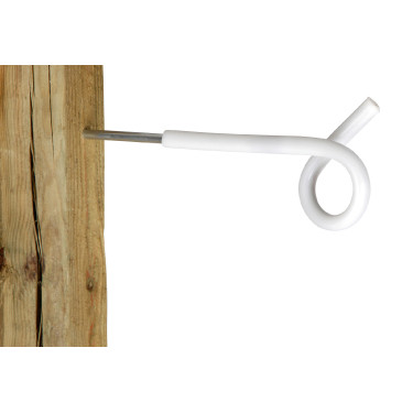 Aislador separador con ojal AKO Blanco