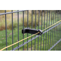 Aislador para valla de doble barra AKO Negro