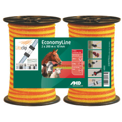 Kit de dos cintas de cerca EconomyLine AKO