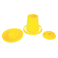 Comedero para pollos y pollitos Kerbl Hobbyfarming Amarillo