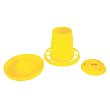 Comedero para pollos y pollitos Kerbl Hobbyfarming Amarillo