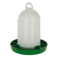 Comedero con tapa abatible Kerbl Hobbyfarming Blanco / verde Comedero con tapa abatible Kerbl Hobbyfarming Blanco / verde