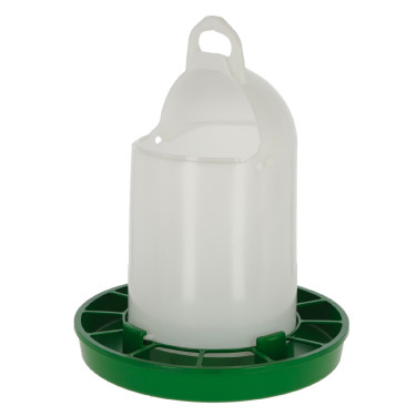 Comedero con tapa abatible Kerbl Hobbyfarming Blanco / verde