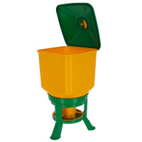 Comedero con patas Kerbl Hobbyfarming Amarillo / verde Comedero con patas Kerbl Hobbyfarming Amarillo / verde