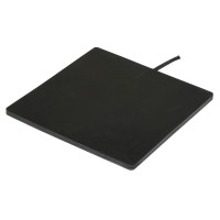 Placa calefactora de caucho para bebederos Kerbl Hobbyfarming Negro