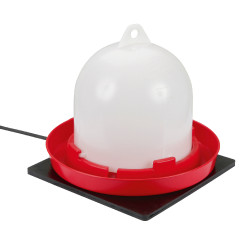 Placa calefactora de caucho para bebederos Kerbl Hobbyfarming Negro