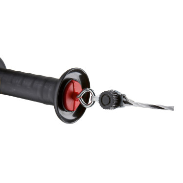 Manija de puerta con conector para cordón y alambre AKO Manija de puerta con conector para cordón y alambre AKO