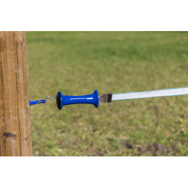 Manija de puerta Premium con conector de cintas Litzclip® AKO Azul Manija de puerta Premium con conector de cintas Litzclip® AKO Azul