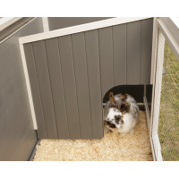 Gallinero de plástico ECO Samy Kerbl Hobbyfarming Blanco / gris