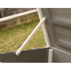 Gallinero de plástico ECO Samy Kerbl Hobbyfarming Blanco / gris Gallinero de plástico ECO Samy Kerbl Hobbyfarming Blanco / gris