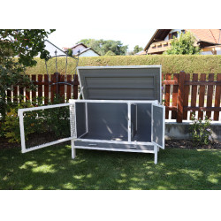 Gallinero de plástico ECO Samy Kerbl Hobbyfarming Blanco / gris Gallinero de plástico ECO Samy Kerbl Hobbyfarming Blanco / gris