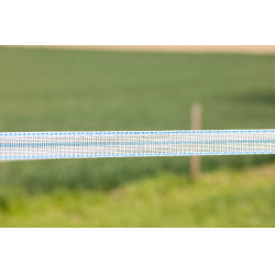 Cinta para cercas PlatinumLine AKO Blanco / azúl