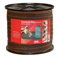 Cinta de vallado Premium Plus AKO Marrón / naranja