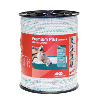 Cinta de vallado Premium Plus AKO Blanco / verde