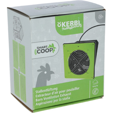 Extractor de aire SmartCoop para gallinero Kerbl Hobbyfarming Verde
