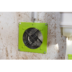 Extractor de aire SmartCoop para gallinero Kerbl Hobbyfarming Verde