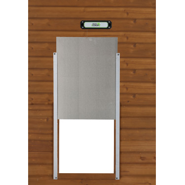 Mecanismo de apertura SmartCoop para puerta de gallinero Kerbl Hobbyfarming Negro