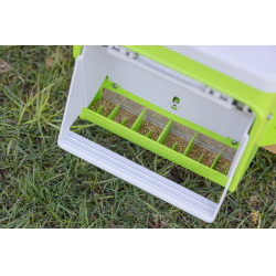 Comedero con dispositivo antiplagas Kerbl Hobbyfarming Verde / gris claro Comedero con dispositivo antiplagas Kerbl Hobbyfarming Verde / gris claro