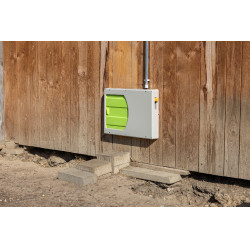 Puerta de gallinero SmartCoop Kerbl Hobbyfarming Gris