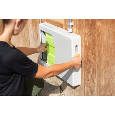 Puerta de gallinero SmartCoop Kerbl Hobbyfarming Gris