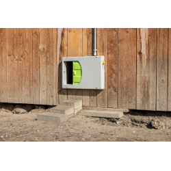 Puerta de gallinero SmartCoop Kerbl Hobbyfarming Gris