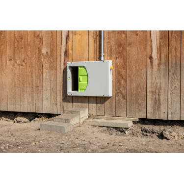 Puerta de gallinero SmartCoop Kerbl Hobbyfarming Gris