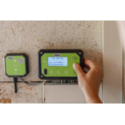 Puerta de gallinero SmartCoop Kerbl Hobbyfarming Gris