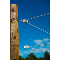 Solución de esquina para cercas fijas AKO Gris