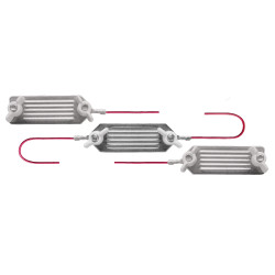 Conector triple para cordón/cinta AKO