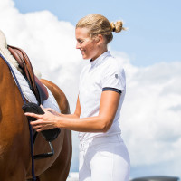 Polo Horze Taylor mujer Blanco