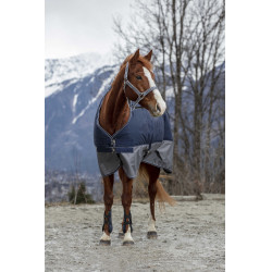 Manta Equi-Theme Tyrex 600 D 150g Azúl marino / gris Manta Equi-Theme Tyrex 600 D 150g Azúl marino / gris