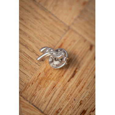 Pin Pénélope Abbie Plateado Gris