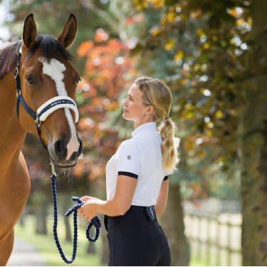 Polo Horze Taylor mujer Blanco
