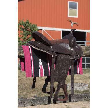 Westride Navajo Alfombra de algodón/acrílico Rosa / negro / blanco