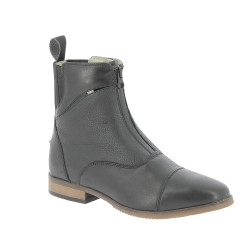 Botines Equithème Wavy con cremallera Negro