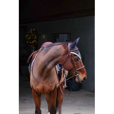 Bonete anti-moscas Equithème Denim Gris Bonete anti-moscas Equithème Denim Gris