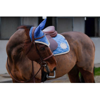 Bonete anti-moscas Equithème Denim Cielo azul Bonete anti-moscas Equithème Denim Cielo azul