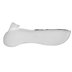 Amortiguador con bolsillos configurables y almohadilla Piuma WFS en ante plano Acavallo Blanco