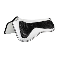 Amortisseur MF DS SW-3DS en suède avec grip en gel plat Acavallo Negro