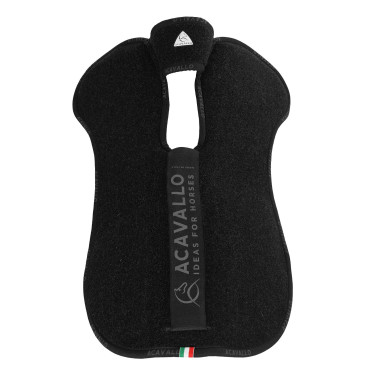 Amortiguador Piuma doble fieltro trasero Equestro Negro Amortiguador Piuma doble fieltro trasero Equestro Negro