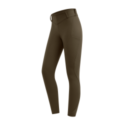 Legging térmico de equitación ELT Rena para mujer Marrón verde