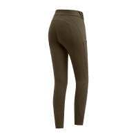 Legging térmico de equitación ELT Rena para mujer Marrón verde Marr&amp;amp;amp;oacute;n