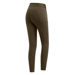 Legging térmico de equitación ELT Rena para mujer Marrón verde