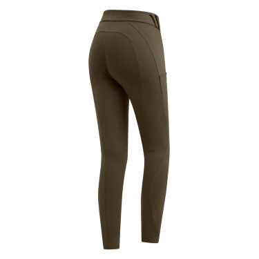 Legging térmico de equitación ELT Rena para mujer Marrón verde