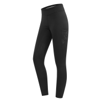 Legging de equitación térmico ELT Rica de forro polar para niño Negro
