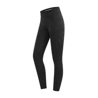 Leggings de equitación térmicos ELT Rica de forro polar para mujer Negro