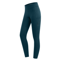 Leggings de equitación térmicos ELT Rica de forro polar para mujer Azul petróleo