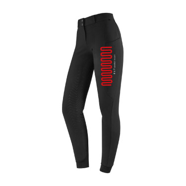 Pantalón de equitación calefactable ELT Comfort Heart para mujer Negro
