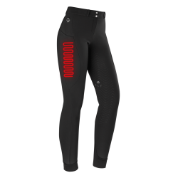 Pantalón de equitación calefactable ELT Comfort Heart para mujer Negro