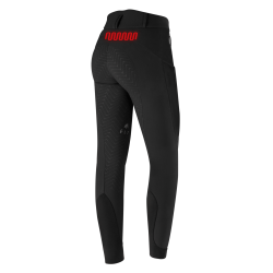 Pantalón de equitación calefactable ELT Comfort Heart para mujer Negro